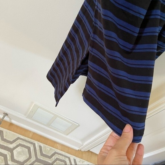 Universal Standard Rhine Crew Neck Color Block Cuff Striped Dress  4 NWT - Picture 10 of 13